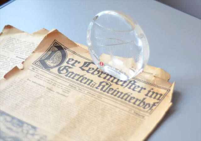 フィンランド製 iittala 雪山とトナカイ ガラス オブジェ イッタラ