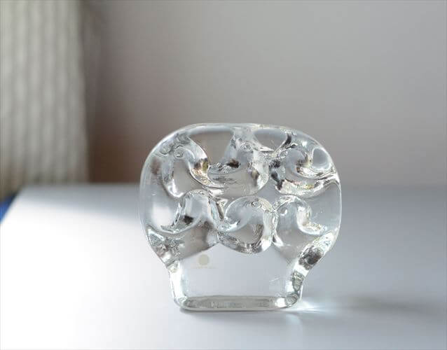 フィンランド製 iittala Lintupuu 小鳥の木 ガラス オブジェ