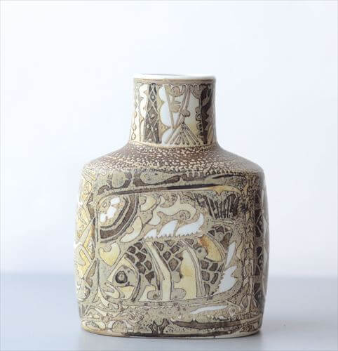 Royal Copenhagen Fajance Baca 花瓶 Nils Thorsson 魚柄 ロイヤル