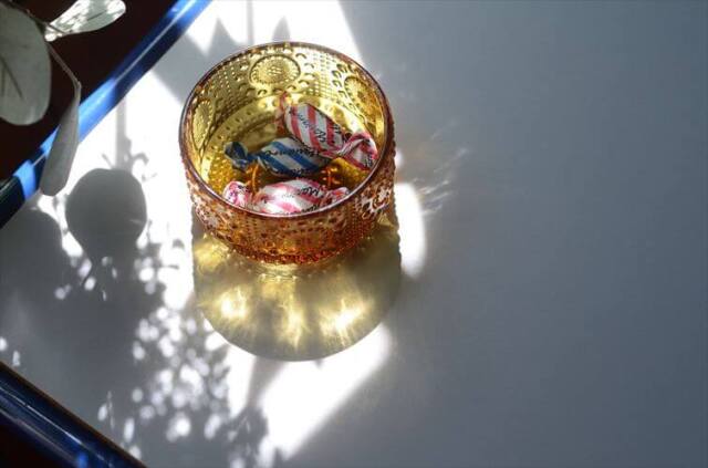 フィンランド製 Riihimaen Lasi Grapponia ミニボウル 9cm ブラウン