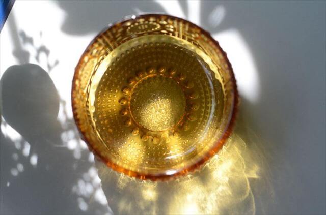 フィンランド製 Riihimaen Lasi Grapponia ミニボウル 9cm ブラウン ポット リーヒマエンラシ Nanny still グラッポニア 北欧