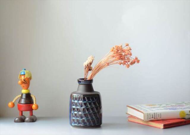 デンマークヴィンテージ　アイナーヨハンセン氏デザインのスーホルム社陶器花瓶 デンマークヴィンテージ アイナーヨハンセン氏デザインのスーホルム社