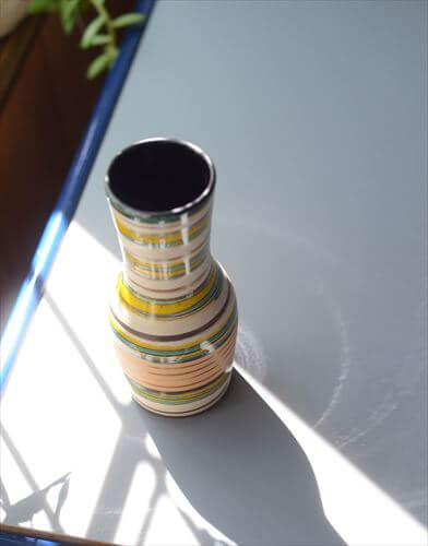 西ドイツ製 Dumler&Breiden マルチカラー 陶器の花瓶 花器 一輪挿し ミッドセンチュリー期 フラワーベース ヴィンテージ