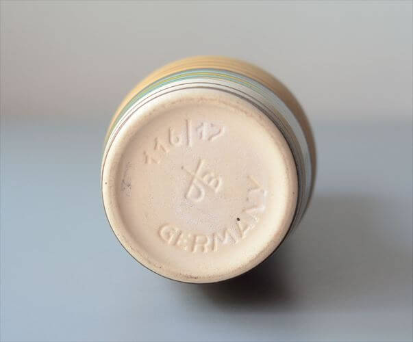 西ドイツ製 Dumler&Breiden マルチカラー 陶器の花瓶 花器 一輪挿し ミッドセンチュリー期 フラワーベース ヴィンテージ