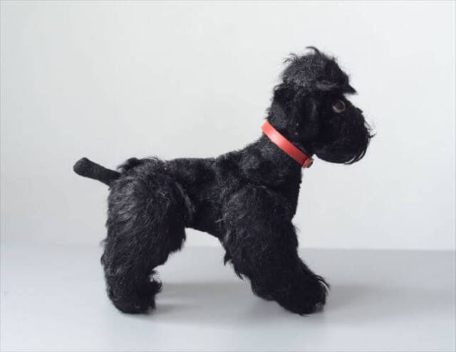 1953-1974年 ドイツ製 Steiff 犬 pudel snobby 黒プードル ぬいぐるみ