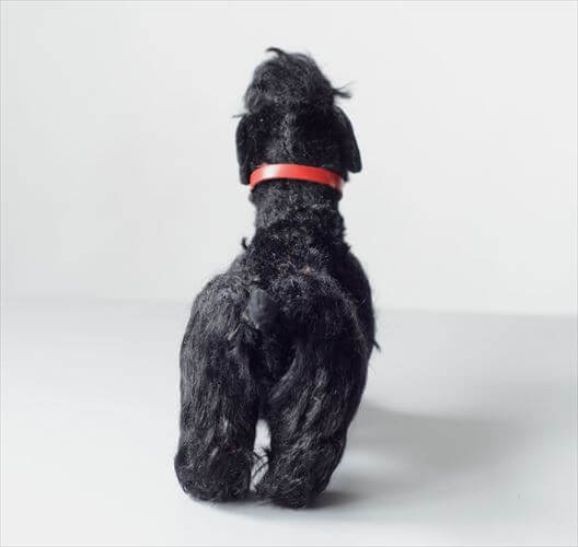 1953-1974年 ドイツ製 Steiff 犬 pudel snobby 黒プードル