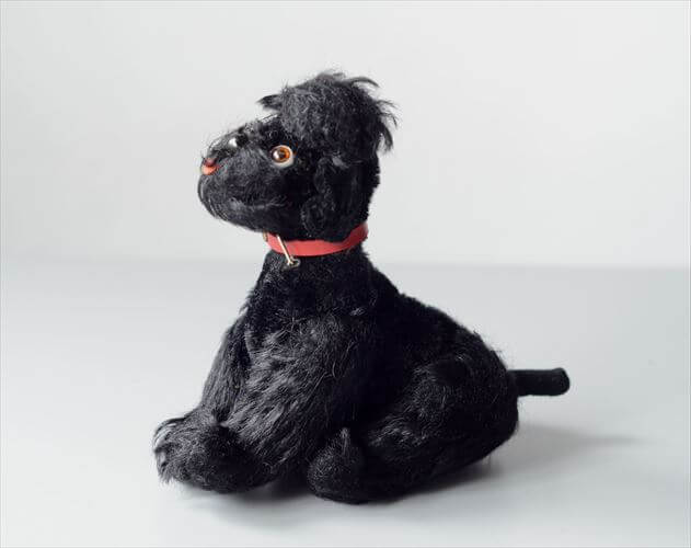 1953-1974年 ドイツ製 Steiff 犬 pudel snobby 黒プードル