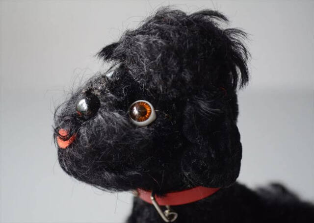 1953-1974年 ドイツ製 Steiff 犬 pudel snobby 黒プードル ぬいぐるみ