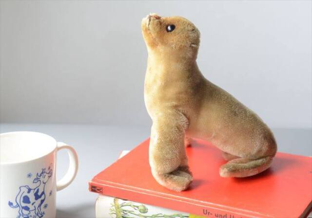 1954-1974年 ドイツ製 Steiff アザラシ robby seal ぬいぐるみ シュタイフ ドール フィギュア アンティーク ヴィンテージ_251010