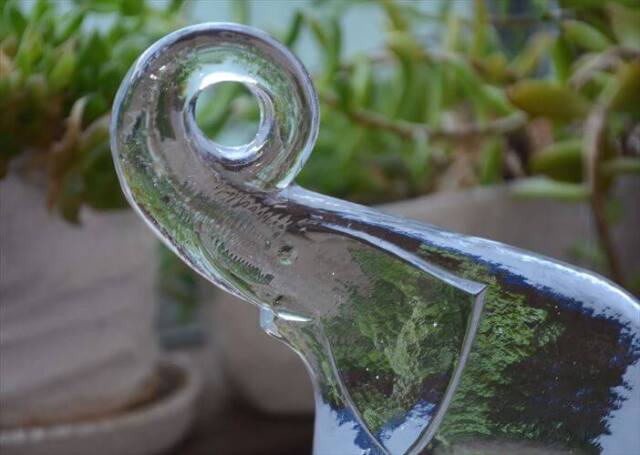 スウェーデン製 Kosta Boda ZOO エレファント ガラスのゾウ オブジェ