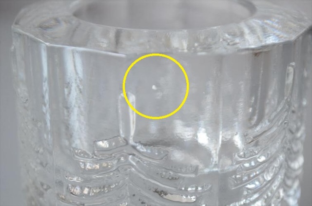 iittala イッタラ Kuusi キャンドルホルダー L もみの木モチーフ クーシ Jorma Vennola ガラス フィンランド アンティーク_251027