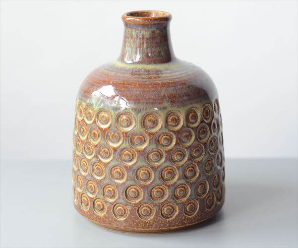 デンマーク製 SOHOLM 陶器の花瓶 Einar Johansen 北欧　花器 スーホルム 一輪挿し フラワーベース ヴィンテージ_251112