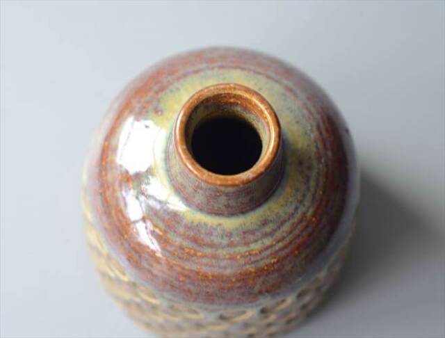 デンマーク製 SOHOLM 陶器の花瓶 Einar Johansen 北欧　花器 スーホルム 一輪挿し フラワーベース ヴィンテージ_251112