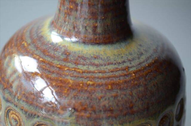 デンマーク製 SOHOLM 陶器の花瓶 Einar Johansen 北欧　花器 スーホルム 一輪挿し フラワーベース ヴィンテージ_251112