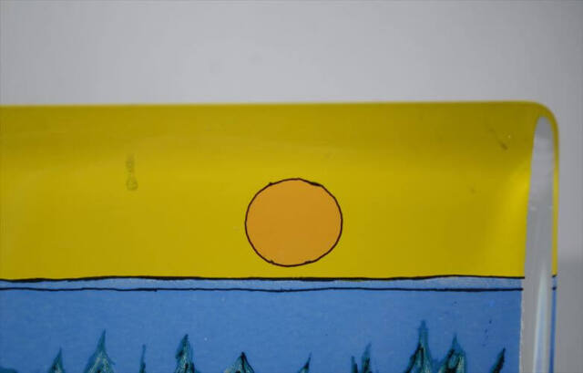iittala Warmth of the Sun ガラスカード 大 オブジェ イッタラ Helja Liukko-Sundstrom ヘルヤ ペーパーウェイト ヴィンテージ_251113