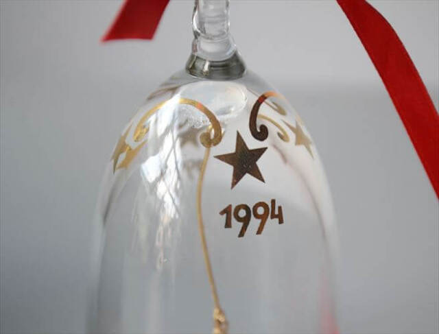 Royal Copenhagen 1994 ガラスのベル クリスマスオーナメント ロイコペ ロイヤルコペンハーゲン 北欧 ヴィンテージ_251209