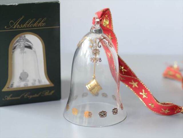 箱付き デンマーク製 Bing & Grondahl 1998 ガラスのベル クリスマス