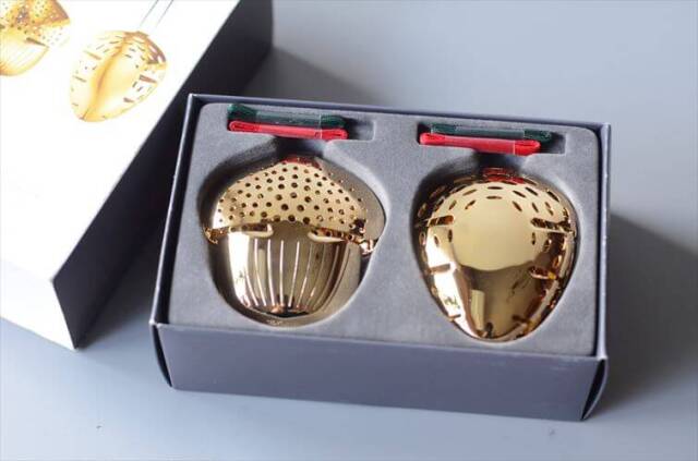 Georg Jensen ゴールドの木の実モチーフ クリスマスオーナメント ジョージジェンセン インテリア ディスプレイ ヴィンテージ_251209