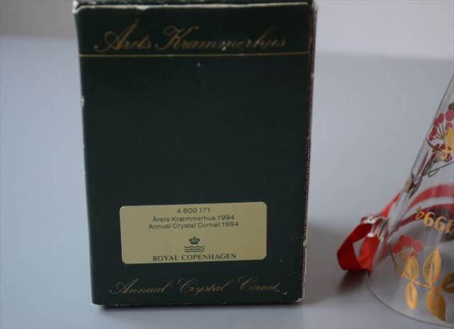 箱付き Royal Copenhagen 1994 ガラスのクリスマスオーナメント ロイコペ ロイヤルコペンハーゲン 北欧 ヴィンテージ_251209