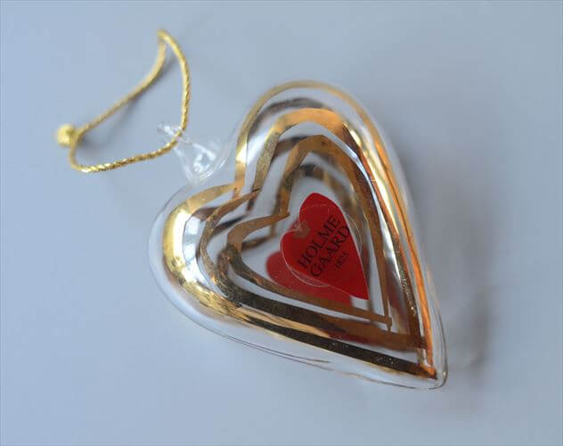 Holmegaard ガラスのハートモチーフ クリスマスオーナメント ホルムガード インテリア ディスプレイ 北欧 ヴィンテージ_251209