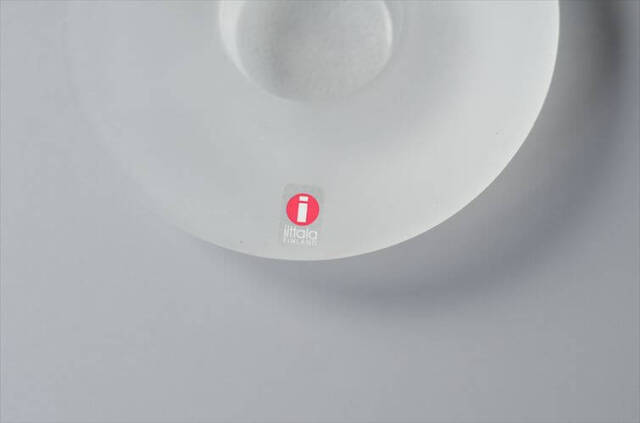 iittala イッタラ Nappi ガラス キャンドルホルダー フロストホワイト ナッピ トレー Markku Salo 北欧 フィンランド ヴィンテージ