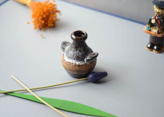 ドイツ製 Dumler&Breiden FatLava 陶器の花瓶 ファットラバー 一輪挿し ミッドセンチュリー期 フラワーベース ヴィンテージ