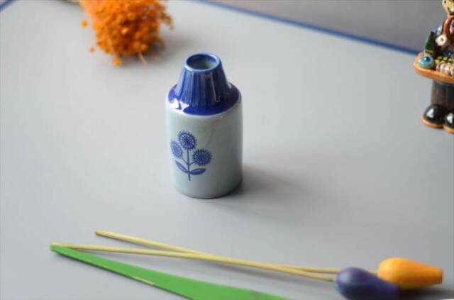 デンマーク製 SOHOLM かわいい絵付けの花瓶 北欧 花器 スーホルム