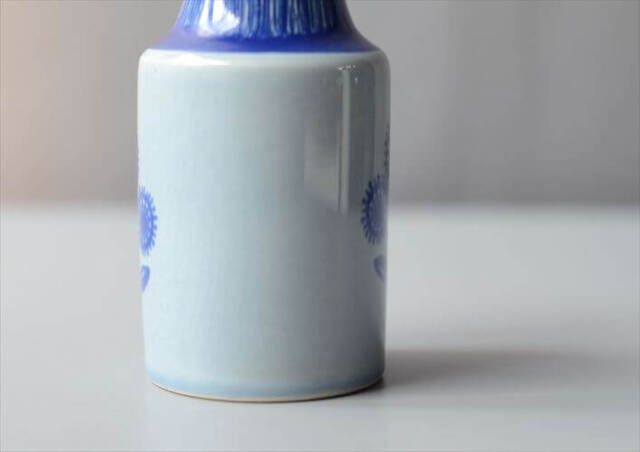 デンマーク製 SOHOLM かわいい絵付けの花瓶 北欧 花器 スーホルム 一輪挿し フラワーベース ヴィンテージ