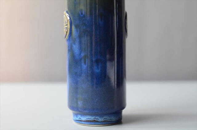 デンマーク製 SOHOLM Northern Light ストーンウェアの花瓶 Nordlys Maria Philippi 北欧 スーホルム ヴィンテージ