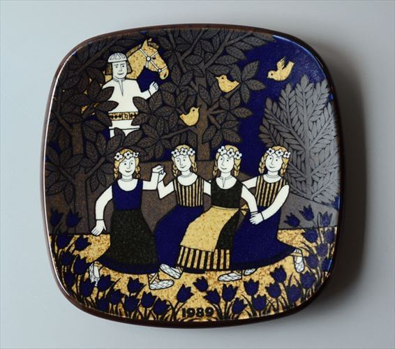 ARABIA アラビア Kalevala 1989年 イヤープレート Raija Uosikkinen