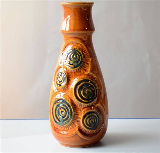 ドイツ製 ヴィンテージ Bay Keramik Vase 花瓶 花器 ファットラバー