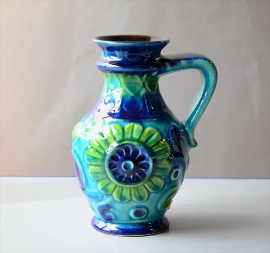 ドイツ製 ヴィンテージ Bay Keramik Vase 花瓶 花器 ファットラバー ミッドセンチュリー フラワーベース アンティーク_260305