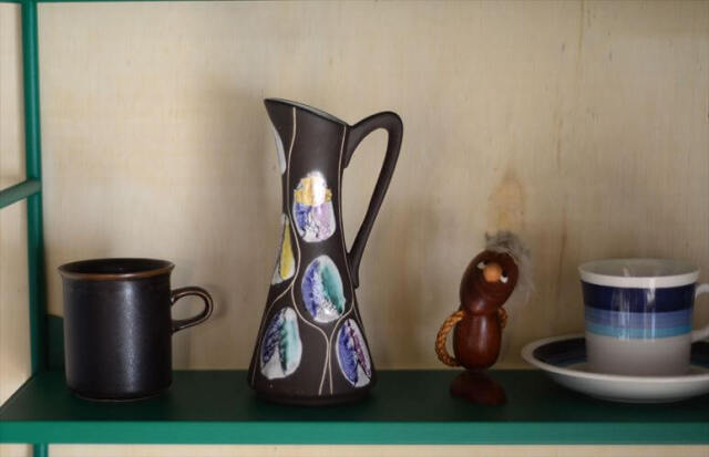 ドイツ製 ヴィンテージ Bay Keramik Vase 花瓶 花器 ファットラバー ミッドセンチュリー フラワーベース アンティーク_260305
