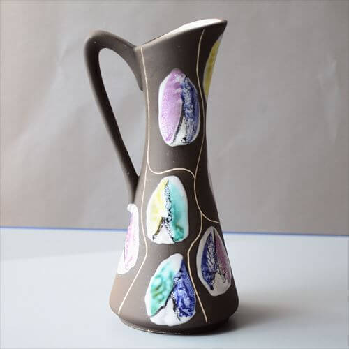 ドイツ製 ヴィンテージ Bay Keramik Vase 花瓶 花器 ファットラバー ミッドセンチュリー フラワーベース アンティーク_260305