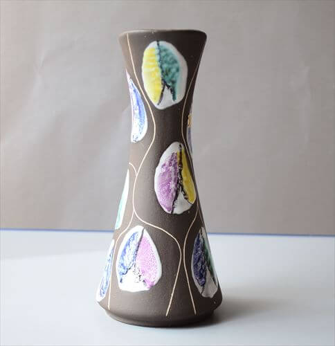 ドイツ製 ヴィンテージ Bay Keramik Vase 花瓶 花器 ファットラバー ミッドセンチュリー フラワーベース アンティーク_260305