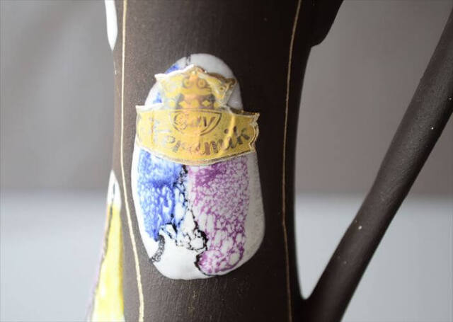 ドイツ製 ヴィンテージ Bay Keramik Vase 花瓶 花器 ファットラバー ミッドセンチュリー フラワーベース アンティーク_260305