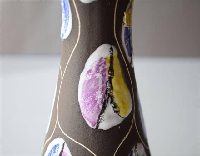 ドイツ製 ヴィンテージ Bay Keramik Vase 花瓶 花器 ファットラバー ミッドセンチュリー フラワーベース アンティーク_260305