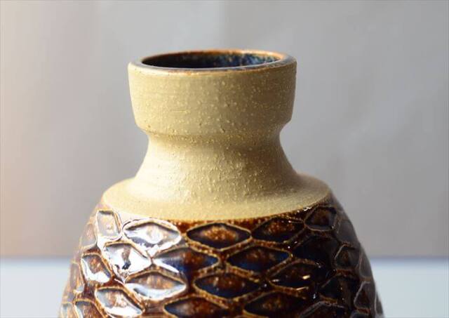 SOHOLM 陶器の花瓶 Einar Johansen 北欧　花器 スーホルム 一輪挿し フラワーベース アンティーク ヴィンテージ_260311