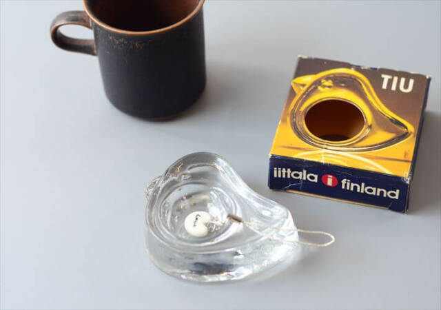 iittala TIU ガラスの小鳥 エッグスタンド イッタラ オブジェ Jorma Vennola ガラス ティウ 北欧 アンティーク ヴィンテージ_260326