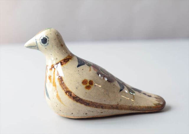 Tonala Mexican Pottery  かわいい小鳥 メキシコ民芸 トナラ焼 バード オブジェ 鳥 bird フィギュア ヴィンテージ _240426