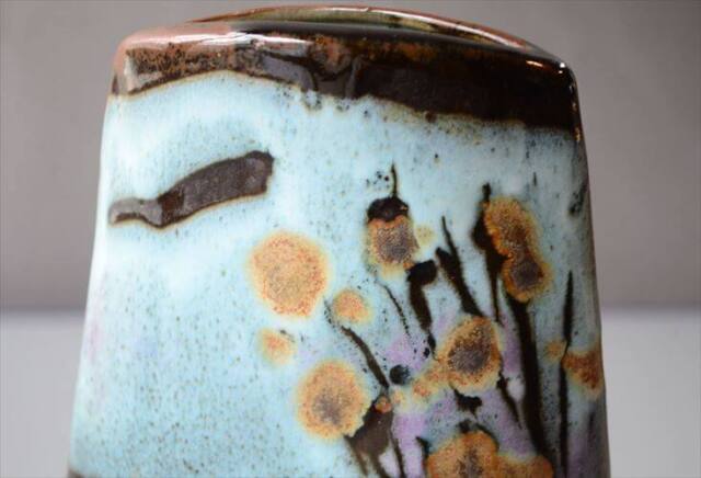 デンマークから Art Bizarre Pottery Vase ユニークなフォルムの花瓶 北欧 花器 一輪挿し フラワーベース ヴィンテージ_260409