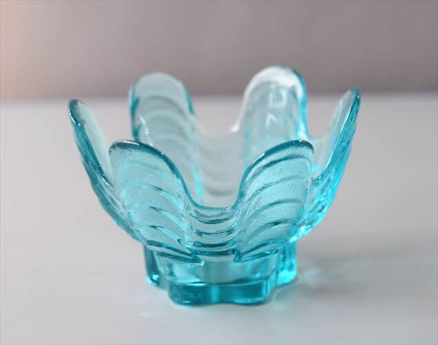 フィンランド製 Riihimaki Glass Koralli ガラスのキャンドルホルダー