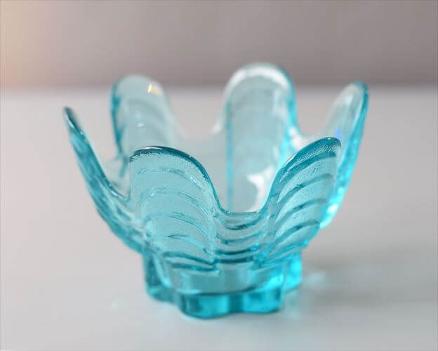 フィンランド製 Riihimaki Glass Koralli ガラスのキャンドルホルダー