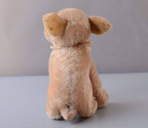 1960-77年代 ドイツ製 Steiff お座りイヌ Mopsy ぬいぐるみ シュタイフ ドール フィギュア アンティーク ヴィンテージ_260410