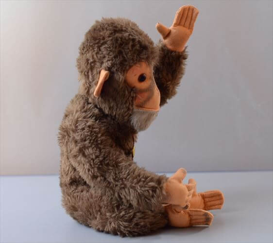 ドイツ製 Hermann Teddy Original サル monkey ぬいぐるみ ハーマンテディ ドール フィギュア アンティーク ヴィンテージ_260410