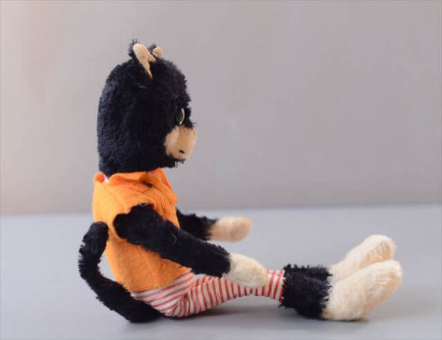 ✦3点おまとめ✦ヴィンテージ シュコー ビゴベロ　黒猫　ぬいぐるみ ドイツ製 Schuco bigobello かわいい黒猫 ぬいぐるみ シュコ社
