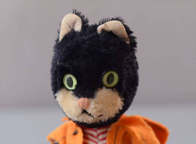 ドイツ製 Schuco bigobello かわいい黒猫 ぬいぐるみ シュコ社