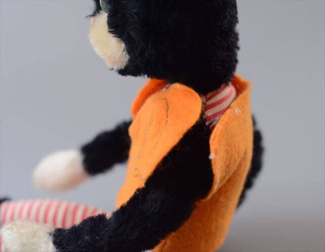 ドイツ製 Schuco bigobello かわいい黒猫 ぬいぐるみ シュコ社