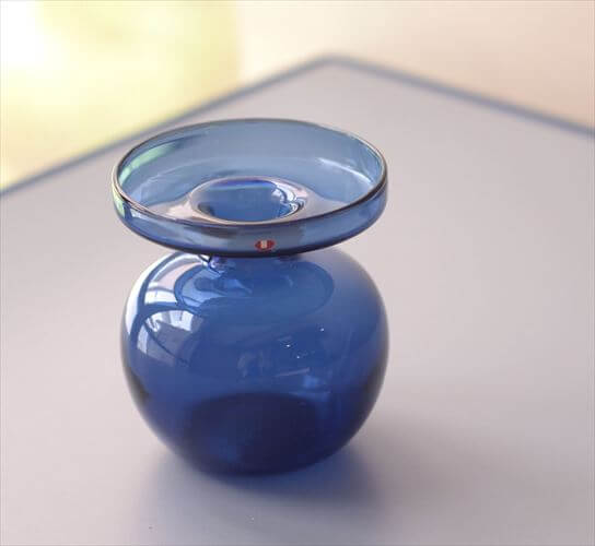 フィンランド製 Iittala Erkki Vesanto ガラスキャンドルスティック