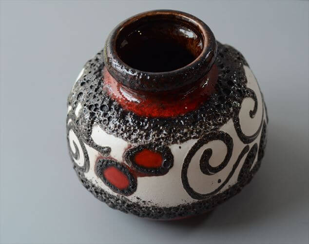 ドイツ製 ヴィンテージ Scheurichと思われる Fat Lava Vase 花瓶